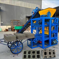 Machine de fabrication de briques creuses semi-automatique DX4-26 PLC avec pompe, ligne de production de briques en ciment, facile à utiliser, populaire en Afrique