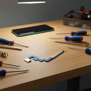 Cable flexible para lector de huellas dactilares para Xiaomi Redmi Note 11S azul - Product Image 2