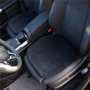 Coussin de siège de voiture en peluche courte, pièce unique, chaud pour l'hiver, antidérapant, accessoires de voiture DIY - Product Image 3