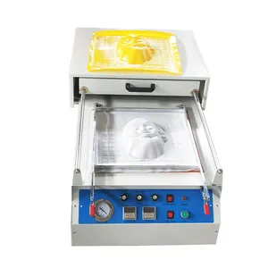 מכירה לוהטת ידני שולחן העבודה thermoforming פלסטיק מזון תיבת ואקום פורמינג מכונות