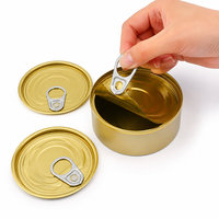 Sceau hermétique # 300 couvercles EOE en fer blanc de 73 mm de qualité alimentaire avec anneau de sécurité pour fabricants de boîtes de conserve