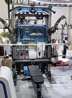Station de musculation multifonctionnelle commerciale, équipement de fitness avec pile de poids réglable