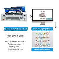 Printer Cokelat 3D Format A2 Berkualitas Tinggi Printer Cokelat 3D Resolusi Tinggi dengan Tinta yang Dapat Dimakan
