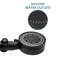 Pommeau de douche à main moderne en plastique ABS haute pression avec inverseur et bec réglable pour salle de bain - Vente en gros