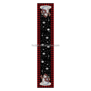Tùy chỉnh in cổ điển giáng sinh Snowman polyester bền bảng <span class=keywords><strong>Runner</strong></span> lễ hội trang trí nhà máy bán buôn - Product Image 1