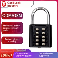 Serrure électronique à clavier en alliage de zinc pour valise et casier de gym, cadenas à combinaison tactile à 10 chiffres, modèle XL-012