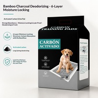 Tapis absorbants pour animaux de compagnie en charbon de bambou, extra-larges, épais, jetables, en tissu non tissé, rectangulaires, pour chiens et chats, très absorbants