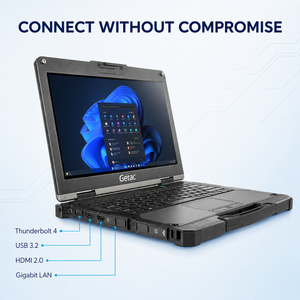 โน้ตบุ๊ก Getac B360 รุ่นใหม่ แข็งแรงทนทาน หน้าจอสัมผัส 13.3 นิ้ว คอมพิวเตอร์อุตสาหกรรม 11 Pro สำหรับงานภาคสนามกลางแจ้ง B360 Core - Product Image 6