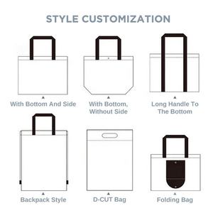 Custom Christmas Gift Packaging Tote Reusable Grocery Non-woven Laminated Shopping <strong>Bags</strong> With logo Sac - Product Image 4