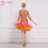 L-16173 robe de danse latine robes de concours Costumes jupe spectacle strass enfants adultes robe latine diverses couleurs
