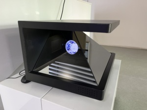 Pyramide d'affichage holographique <span class=keywords><strong>3D</strong></span> de haute qualité, pour les bijoux, présentoir holographique à 3 faces, vitrine - Product Image 2