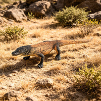 Jouets de simulation de reptiles solides pour enfants, modèle transfrontalier yxs, lézard de Komodo, iguane vert américain, caméléon