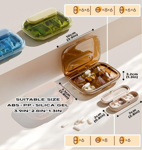 Nuevo Diseño, Organizador de Pastillas Portátil de Plástico Transparente para Viajes, Caja de Almacenamiento de Pastillas - Product Image 4
