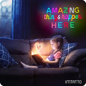 Insegna al Neon LED Personalizzata Neonawall, Decorazione Murale 'Cose Incredibili Accadono Qui' con Timer per Casa e Matrimoni - Product Image 5