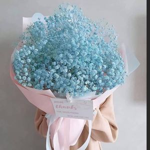 Flores de Gypsophila Naturales <span class=keywords><strong>Preservadas</strong></span>, Ramas de Flores de Baby's Breath con Tacto Real para Decoración de Bodas - Product Image 1
