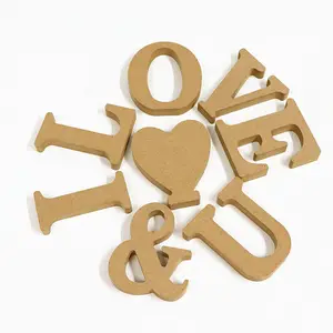 TUIYIBA Wholesale of Arabic numeral handicrafts for wooden letters used in wedding party decoration Wooden letter handicrafts