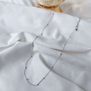 Cadena de Plata de Ley 925 Dylam Promise, Cadena de Bolas Apilables Lisas con Extensión y Etiqueta Personalizada, Cadena de Plata Básica Hecha a Medida - Product Image 5