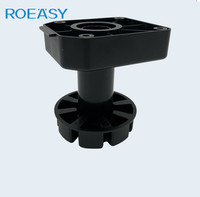 Roeasy pieds réglables pieds de cuisine pieds de meubles pied de meuble FC-720-K pied de réglage d'armoire pour Table en plastique moderne