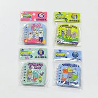 Carnet de notes miniatures avec séparateurs magiques, série de poissons de dessin animé mignons, pages intérieures colorées, journal étudiant au design attrayant