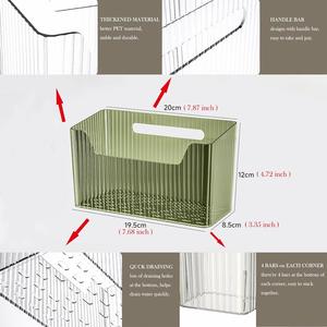 Set of 2 Storage Organizer <b>Bins</b> Wall Mounted Organizer Basket Shower Caddy Stackable Clear Adhesive Hanging <b>Bin</b> for Bathroom - Product Image 6