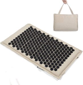 Tapis d'acupression en coton confortable et sain pour la circulation sanguine, le yoga, la relaxation, le renforcement corporel et le massage - Amour & Paix - Product Image 5