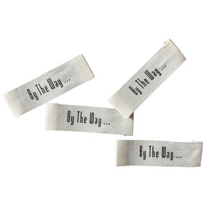 Custom Neck <strong>Label</strong> Tag Twill <strong>Fabric</strong> Washable Natural Kids <strong>Label</strong> for Garment - Product Image 2