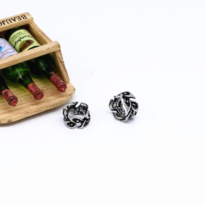 yunnique Stainless Steel Flower <b>Spacer</b> Beads For Jewelry Making Retro Style 316L Jewelry Tube Sleeve GZY-PJ0164 - Product Image 2