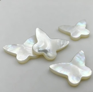 天然赤黒緑瑪瑙ルースストーン蝶形宝石DIY象嵌ジュエリーブレスレットネックレス作成用 - Product Image 6