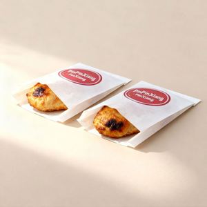 Customized Cookie Bag Packaging <b>Biodegradable</b> and Reusable Food Wraps Custom Oil-Proof Kraft <b>Paper</b> Food Bags Moq - Product Image 6