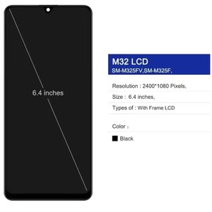 Pantalla OLED de Repuesto de Alta Calidad para Samsung <span class=keywords><strong>Galaxy</strong></span> <span class=keywords><strong>M32</strong></span> 4G, SM-M325 SM-M325F, OEM - Product Image 3