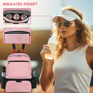 กระเป๋าเทนนิสกระเป๋าเป้สะพายหลังสำหรับผู้หญิงผู้ชายไม้2ชิ้นพร้อมช่องเก็บรองเท้าระบายอากาศ - Product Image 2