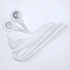 Cables de electrodos terapéuticos con cabezal de seguridad de 1 a 2 conectores de 3.5mm para dispositivos de fisioterapia de baja frecuencia - Product Image 1