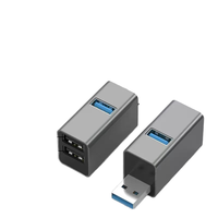 Aluminio portátil 4 en 1 tipo C Hub 3 USB 3,0 conectores función de carga convertidor de datos para ordenador portátil PC teléfono certificado ROHS