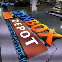 Nouvelle enseigne lumineuse LED verticale de style commercial pour l'exportation, panneau de devanture de magasin personnalisé, affichage commercial, design de police en anglais, IP67