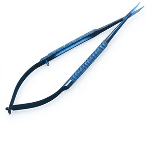 Ciseaux chirurgicaux en titane de 5,5 pouces, instrument de microchirurgie de classe I certifié CE, outil manuel de chirurgie générale - Product Image 1