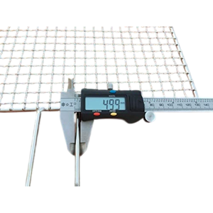 Non Stick Heat Resistant Dark Grey Barbecue Mesh Grill <b>Rack</b> Round Square Customized Size Stainless Steel <b>BBQ</b> Grill Net - Product Image 3