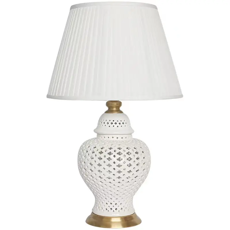 Люминесцентная Круглая Керамическая Настольная лампа, роскошный белый светодиодный светильник для прикроватного столика, 80 круглых линз в скандинавском стиле