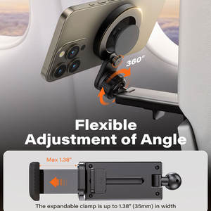 360 Rotation réglable <span class=keywords><strong>Portable</strong></span> voyage support pour téléphone <span class=keywords><strong>portable</strong></span> <span class=keywords><strong>aimant</strong></span> fort magnétique avion support Mobile support en vol - Product Image 5