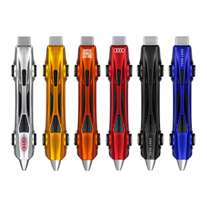 Stylo bille en forme de voiture de course en plastique, stylo publicitaire personnalisé en forme de voiture de sport - Product Image 6
