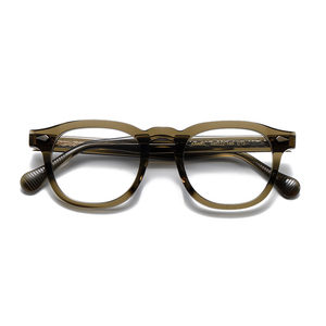 Montura de gafas de acetato de dos colores de tortuga hecha a mano japonesa, gafas ópticas con logotipo personalizado de alta calidad - Product Image 5