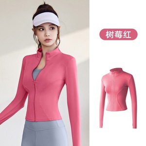 Chaqueta Deportiva de Primavera y Otoño, Manga Larga, Ajustada, Elástica, Ropa de Yoga y Fitness, Chaqueta Superior, Mujer - Product Image 5