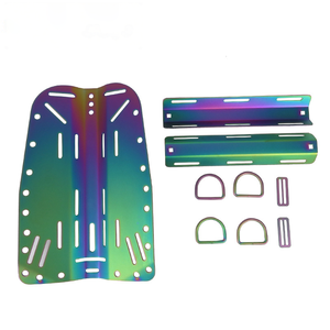 Conjunto de Placa Trasera de Titanio para Buceo con Anodizado Arcoíris, Juego Completo que Incluye Deslizadores de Placa Trasera, Anillos en D y Hebillas, Accesorios al por Mayor - Product Image 6