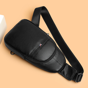 Borsa da Ciclismo Casual da Uomo, Borsa a Tracolla alla Moda, Borsa da Petto di Grande Capacità con Chiusura a Cerniera e Pelle PU Impermeabile - Product Image 5