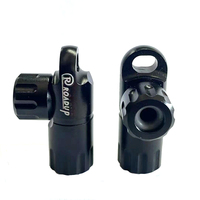Mini pompe à CO2 portable pour vélo, gonfleur pour valves Presta/Schrader, pompe 2 cartouches de CO2 consécutives