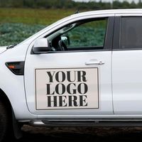 Autocollant magnétique amovible en vinyle découpé sur mesure avec impression de logo pour camionnette, camion et voiture