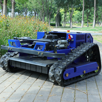 Robot tondeuse de service industriel 24V à 4 temps pour pelouses, avec planification de route précise, détection d'obstacles et bac de ramassage