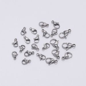 Cierre de langosta de acero inoxidable, tamaños variados, pulido, accesorio de joyería para la fabricación de collares, conector de pulseras, accesorio de joyería DIY - Product Image 4
