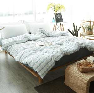 Stile della corea tintura del Filato di cotone tessuto seersucker tessuto Inverno trapunta morbida dolce duvet - Product Image 5