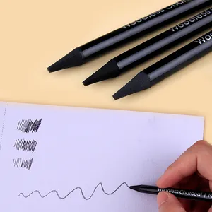 Xin Bowen 3pcs Charcoal Pencil Bürobedarf Briefpapier Zeichnung Bleistift Holz skizze Bleistift Set