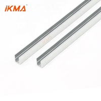 Profilé en U profond en aluminium anodisé CRL Brite SDCD38 pour porte de douche en verre fixe, 78" 95" 98" 144", 3/8" 10mm 1/2" 12mm